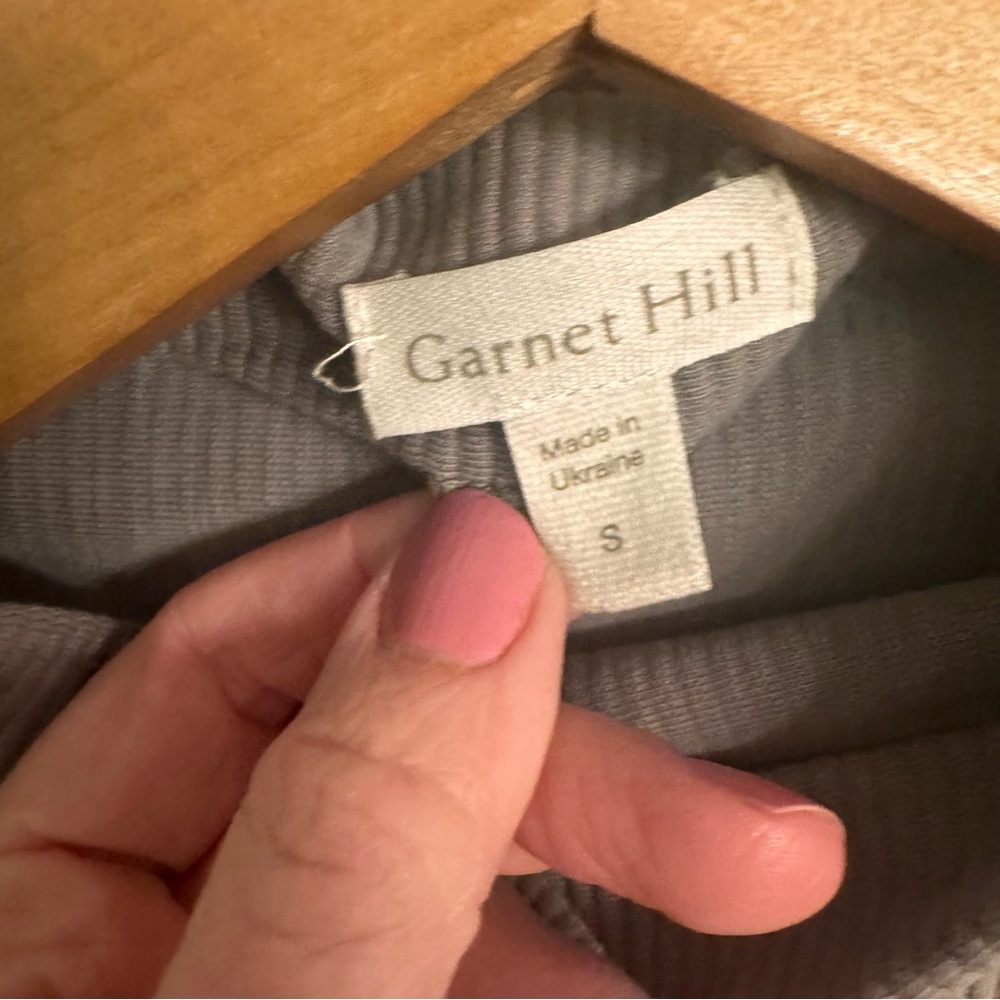 GARNET HILL Ribbed Mockneck Dress - Picture 4 of 5